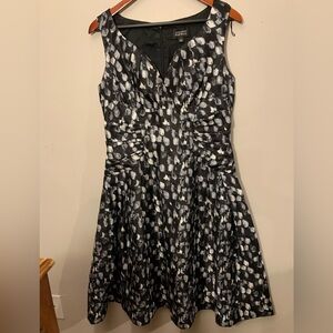 Adrianna Papell 50’s Retro Fit and Flare Taffeta Swing Dress